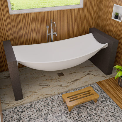 Suspended Wall Mounted Hammock Bathtub by Alfi