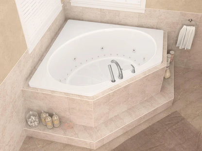 Atlantis Whirlpools Eclipse 60 x 60 Corner Air & Whirlpool Jetted Bathtub