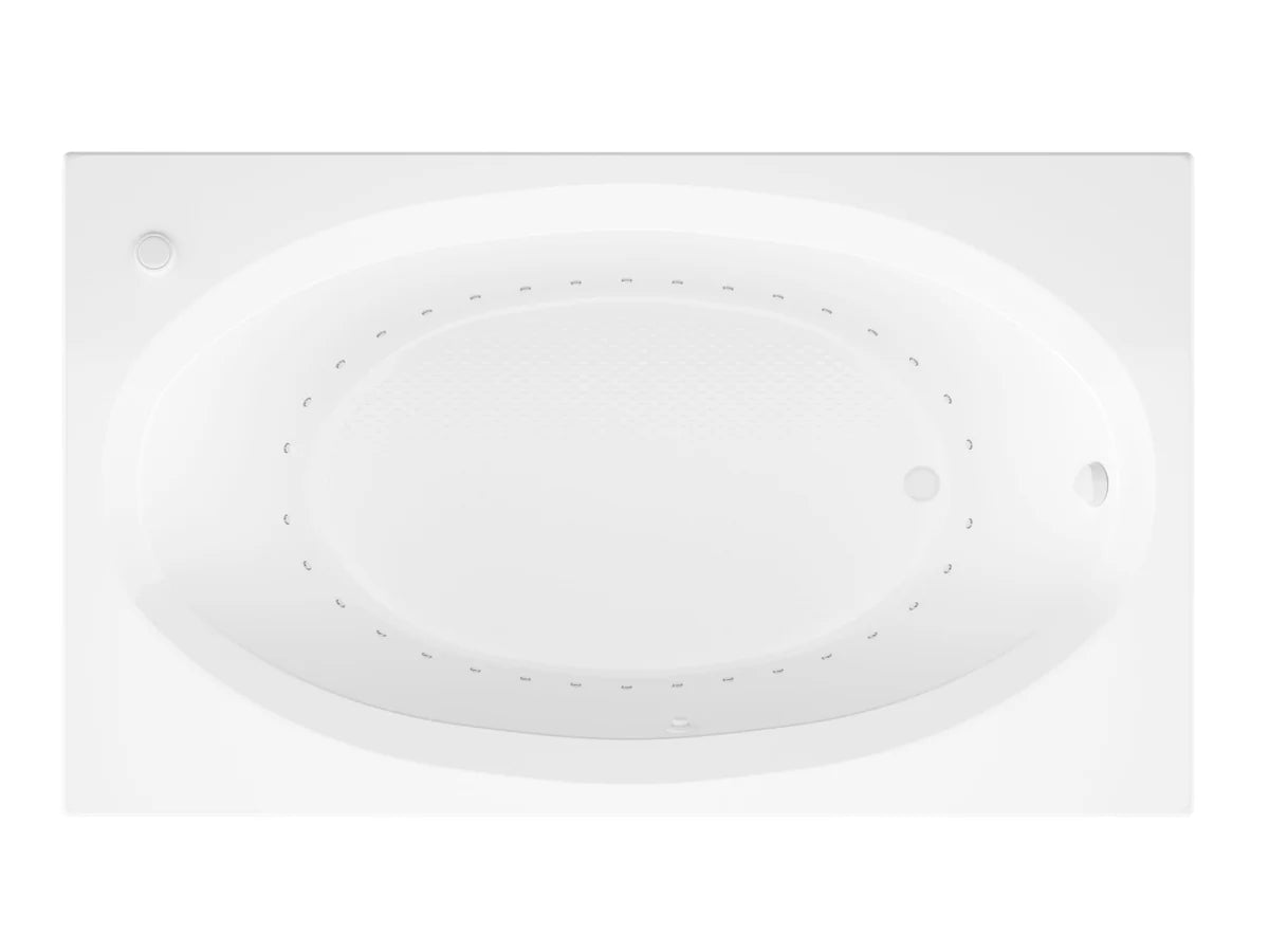 Vogue 42 x 72 Rectangular Air Jetted Bathtub with Reversible Drain