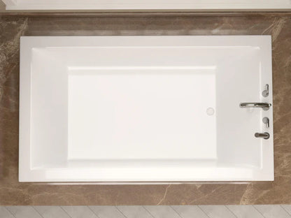 Venetian 32 x 72 Rectangular Soaking Bathtub with Reversible Drain