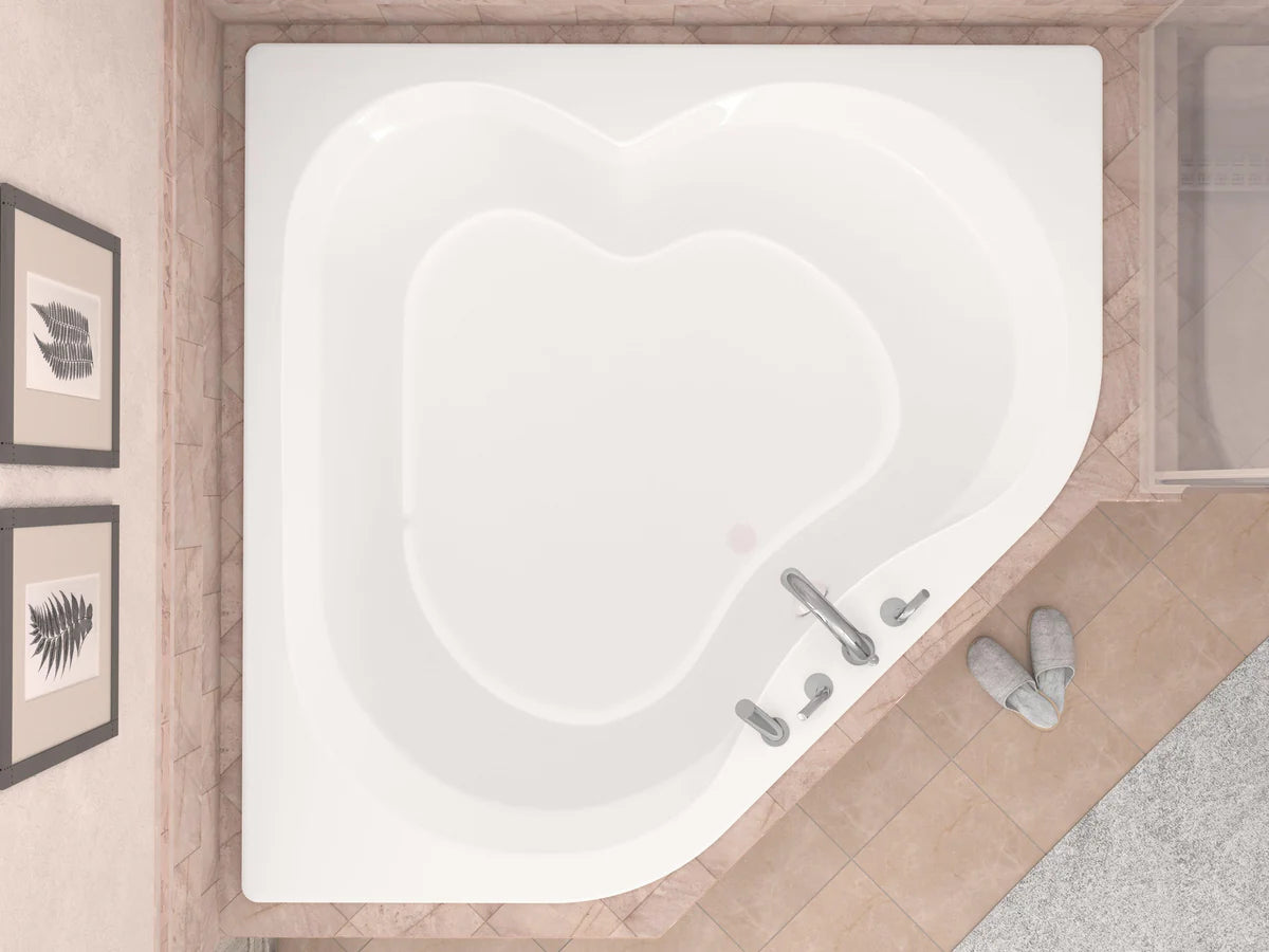 Atlantis Whirlpools Cascade 60 x 60 Corner Soaking Bathtub
