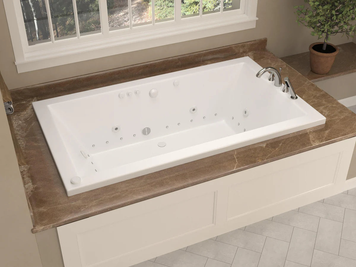 Venetian 42 x 72 Rectangular Air & Whirlpool Jetted Bathtub with Reversible Drain