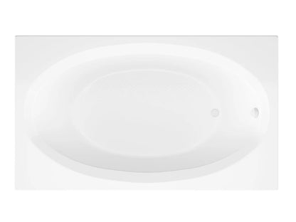 Vogue 42 x 72 Rectangular Soaking Bathtub with Reversible Drain
