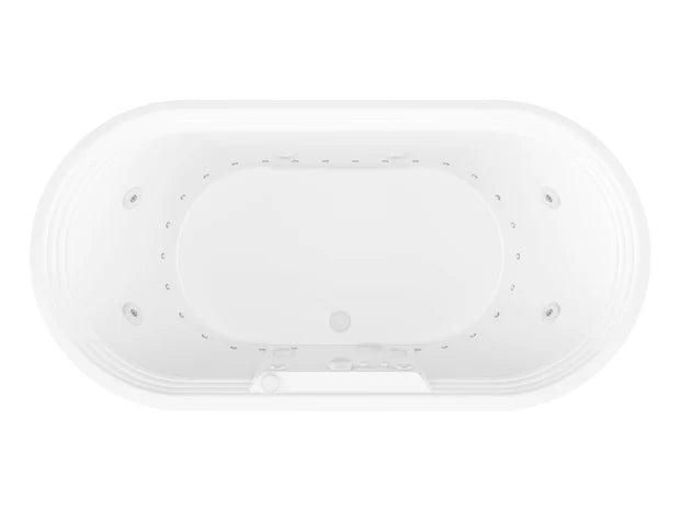 Atlantis Whirlpools Royale 34 x 67 Oval Freestanding Air & Whirlpool Water Jetted Bathtub