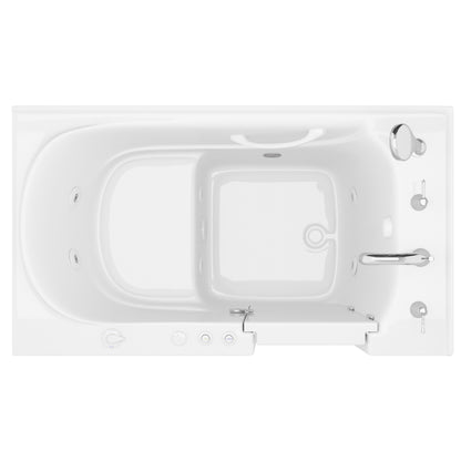 Bathtub MediTub Meditub Collection 30x52 whirlpool jetted tub, white, right drain, powered fast drain