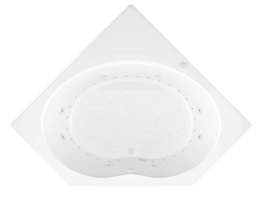 Atlantis Whirlpools Eclipse 60 x 60 Corner Air & Whirlpool Jetted Bathtub