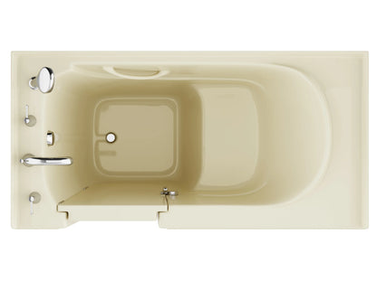 Coupe Series 30 in. x 60 in. Right Drain Quick Fill Walk-In Soaking Tub in Biscuit