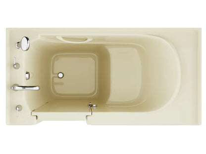 Coupe Series 30 in. x 60 in. Left Drain Quick Fill Walk-In Soaking Tub in Biscuit