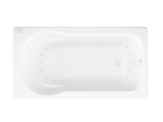 Zepher 32 x 60 Rectangular Air Jetted Bathtub with Reversible Drain