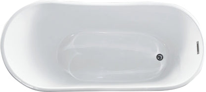 Kahl Series 5.58 ft. Freestanding Bathtub in White