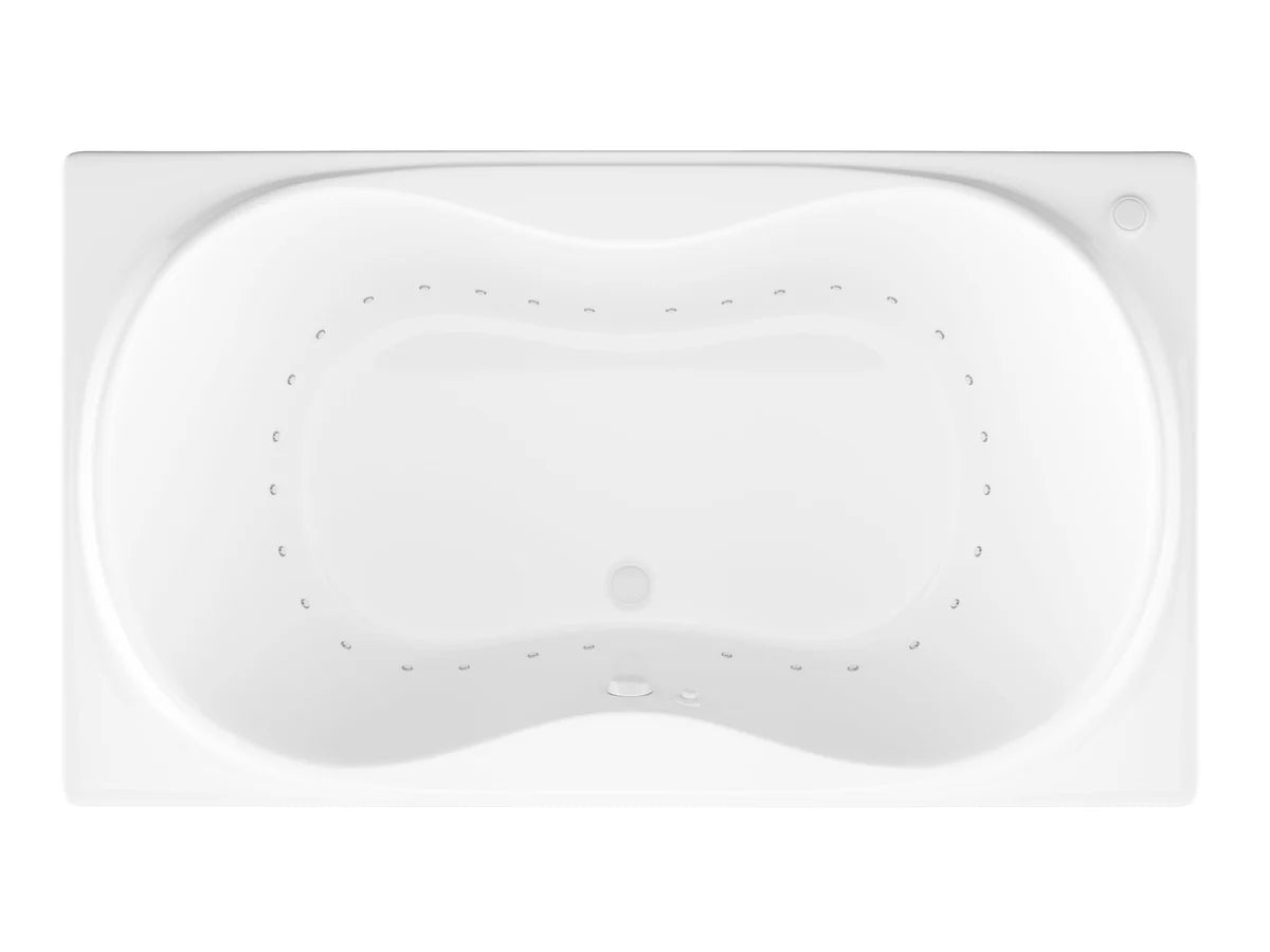 Whisper 36 x 72 Rectangular Air Jetted Bathtub with Reversible Drain