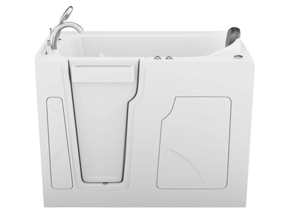 Coupe Premier 53 - 60 in x 28 in. Left Drain Air and Whirlpool Jetted Walk-in Tub in White