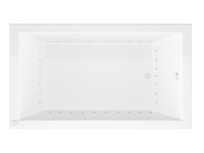 Venetian 32 x 72 Rectangular Air Jetted Bathtub with Reversible Drain
