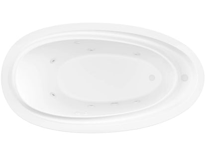 Atlantis Whirlpools Breeze 38 x 71 Oval Freestanding Whirlpool Jetted Bathtub