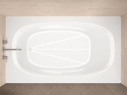 Polaris 42 x 66 Rectangular Soaking Bathtub with Reversible Drain
