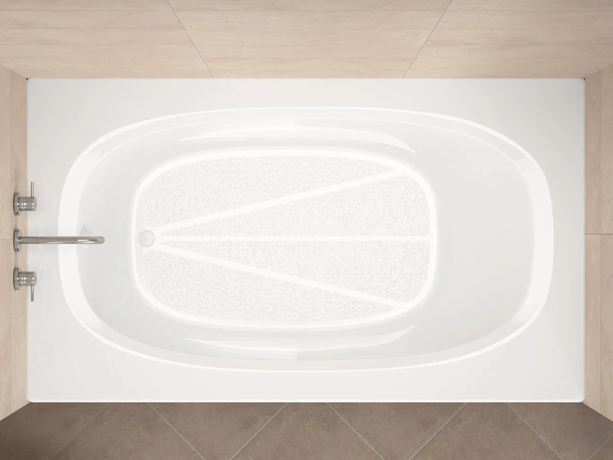 Polaris 42 x 72 Rectangular Soaking Bathtub with Reversible Drain