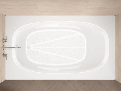 Polaris 42 x 72 Rectangular Soaking Bathtub with Reversible Drain
