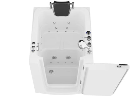 Coupe Series 32 in. x 38 in. Right Swinging Door Walk-In Whirlpool and Air Tub with Right Swinging Door in White