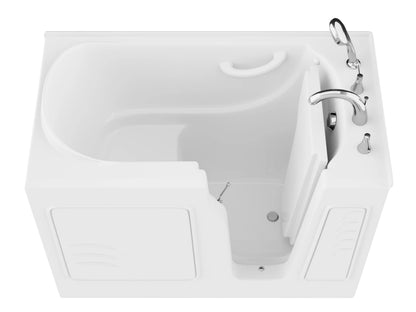 Coupe Series 29 in. x 52 in. Right Drain Quick Fill Walk-In Soaking Tub in White