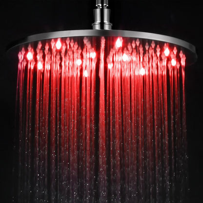 LED12R 12 Inch Round Multi Color LED Rain Shower Head by Alfi