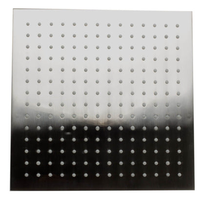 LED12S 12 Inch Square Multi Color LED Rain Shower Head by Alfi