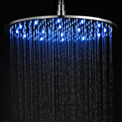 LED16R 16 Inch Round Multi Color LED Rain Shower Head by Alfi