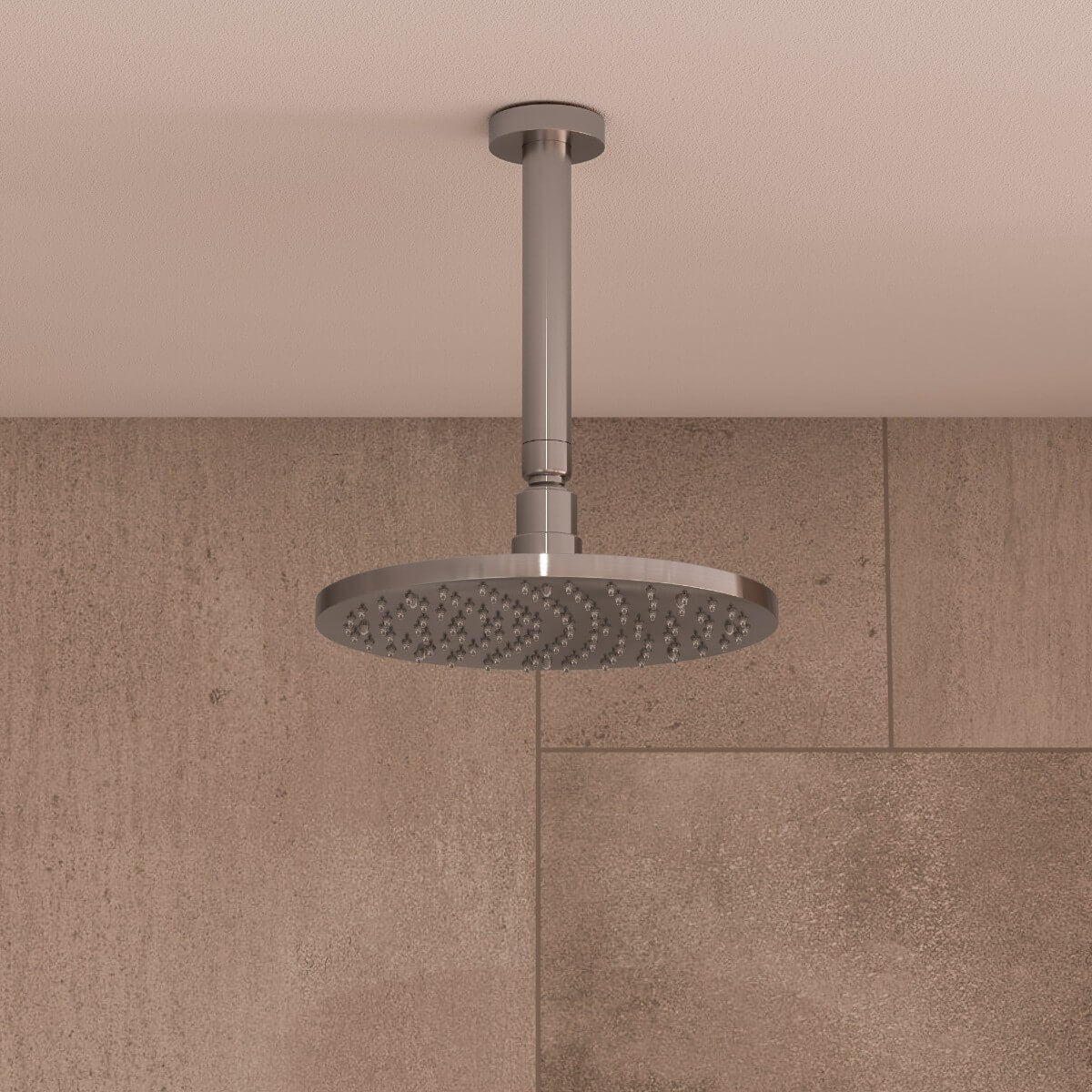 LED8R 8 Inch Round Multi Color LED Rain Shower Head by Alfi