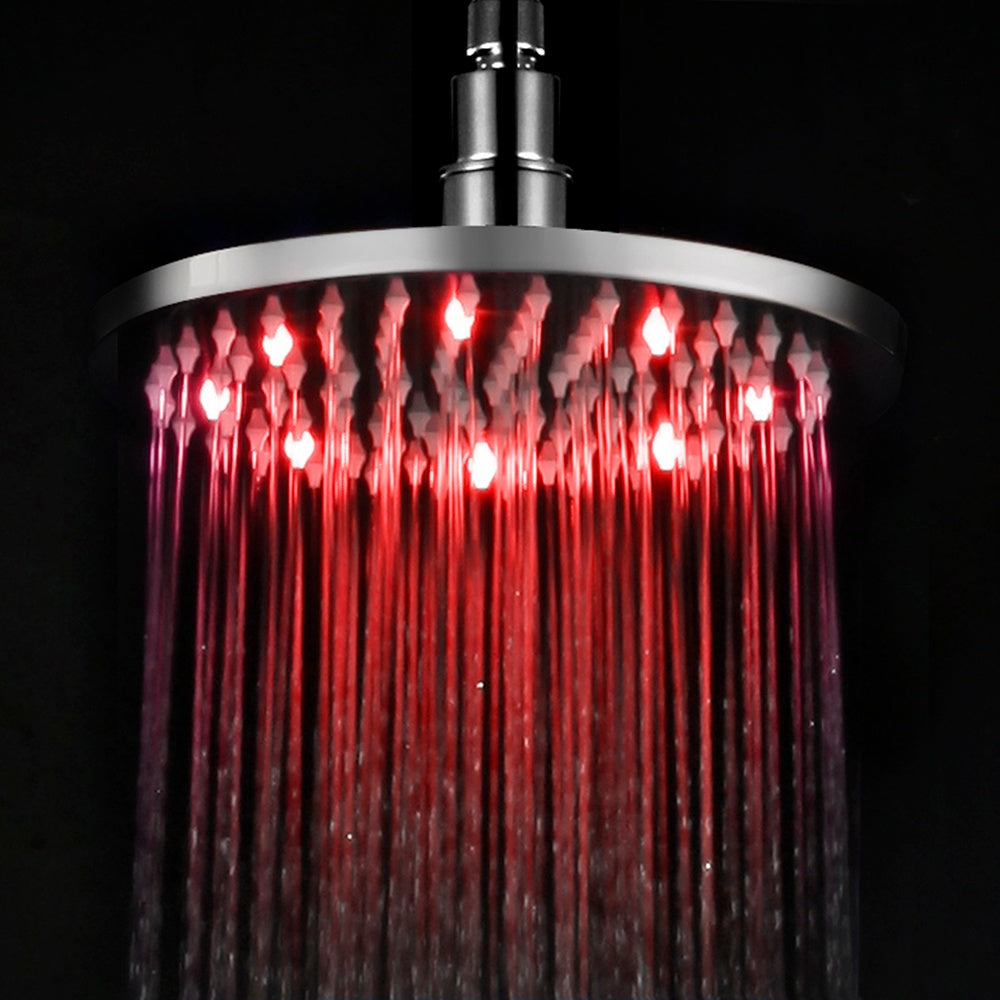 LED8R 8 Inch Round Multi Color LED Rain Shower Head by Alfi