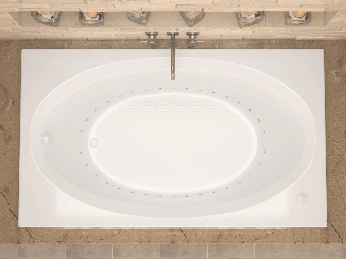 Vogue 42 x 72 Rectangular Air Jetted Bathtub with Reversible Drain