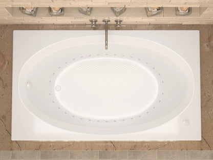 Vogue 42 x 72 Rectangular Air Jetted Bathtub with Reversible Drain