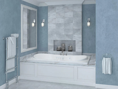 Whisper 36 x 72 Rectangular Air & Whirlpool Jetted Bathtub with Reversible Drain