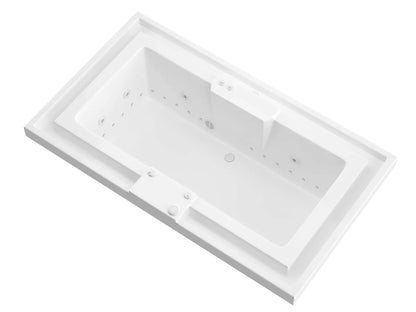 Opal 78 in. x 46 in. Rectangular Whirlpool and Air Bathtub with Center drain and VS Jets and Aroma in Glossy White