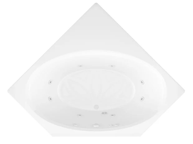 Atlantis Whirlpools Venus 60 x 60 Corner Whirlpool Jetted Bathtub