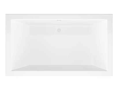 Venetian 42 x 72 Rectangular Soaking Bathtub with Reversible Drain