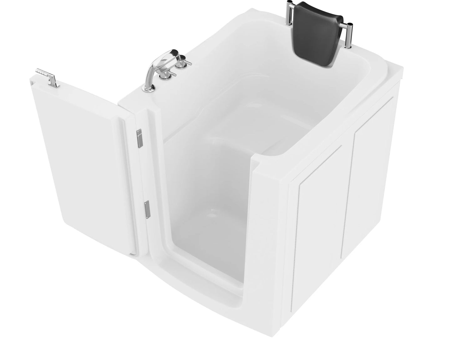 Coupe Series 32 in. x 38 in. Left Swinging Door Walk-In Soaking Tub with Left Swinging Door in White
