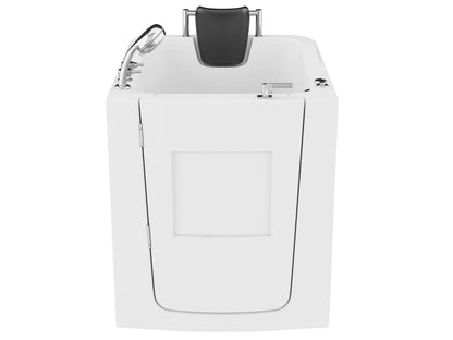 Coupe Series 32 in. x 38 in. Left Swinging Door Walk-In Whirlpool Tub with Left Swinging Door in White
