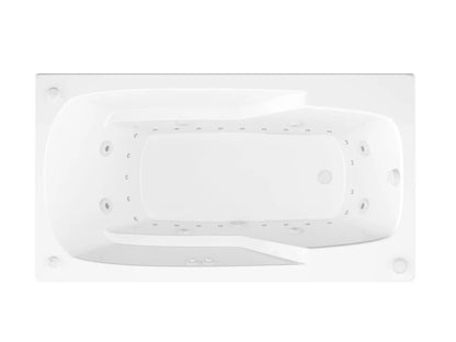 Eros 42 x 72 Rectangular Air & Whirlpool Jetted Bathtub with Reversible Drain