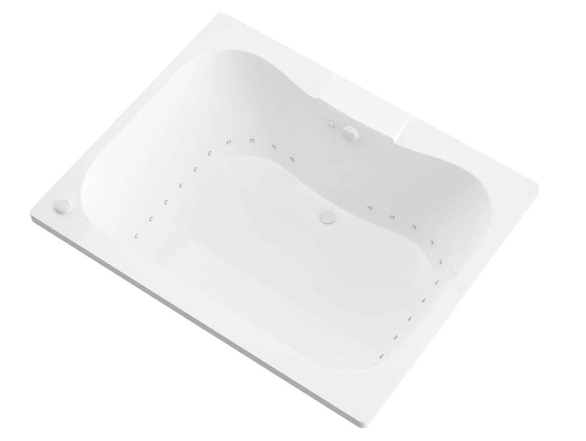 Neptune 48 x 60 Rectangular Air Jetted Bathtub with Reversible Drain