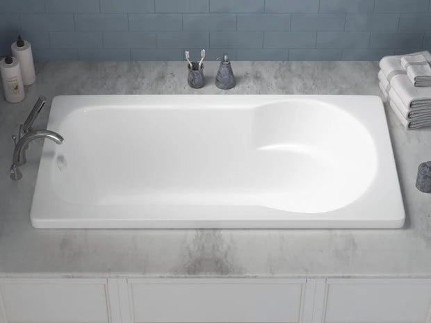 Zepher 32 x 60 Rectangular Soaking Bathtub with Reversible Drain