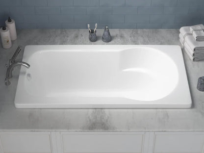 Zepher 32 x 60 Rectangular Soaking Bathtub with Reversible Drain