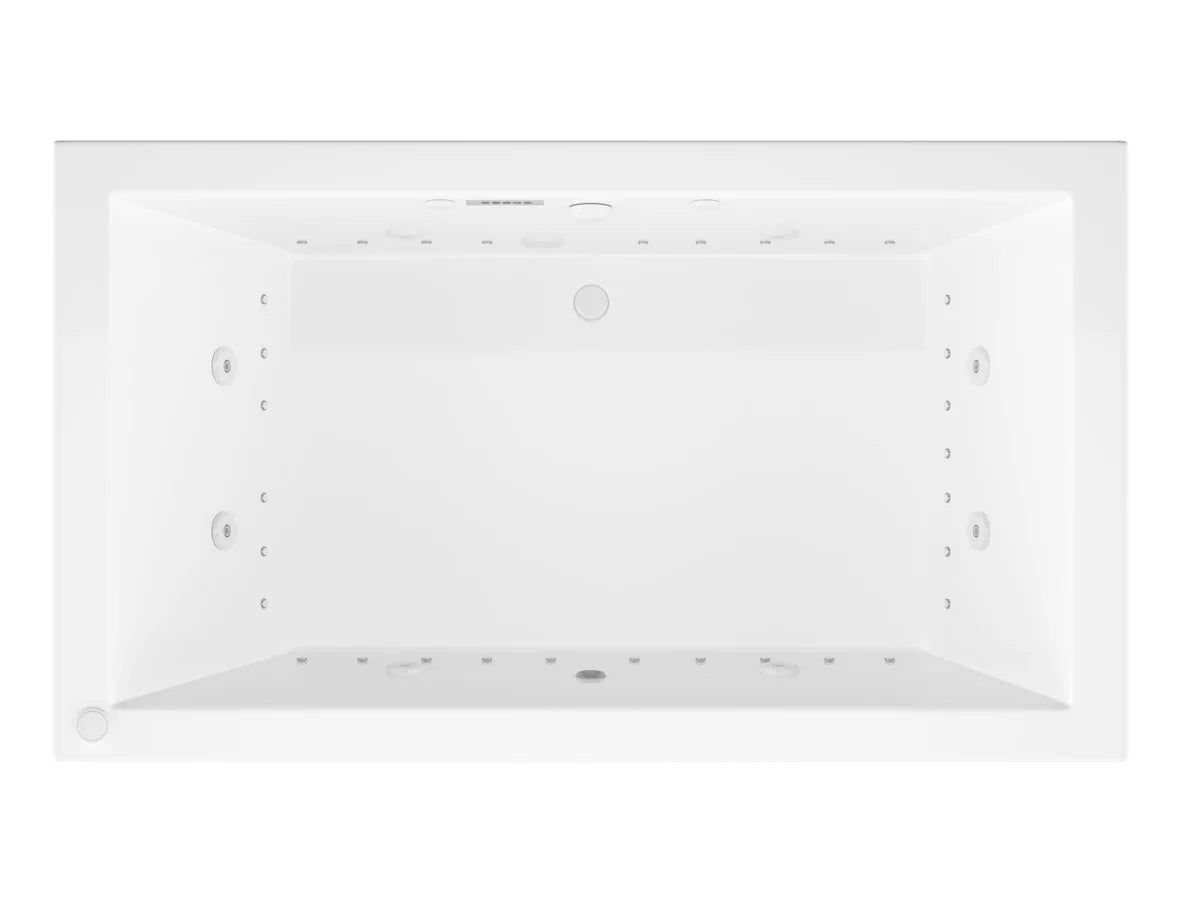 Venetian  41.625 x 72 in. Air and Whirlpool Jetted Bathtub in White with Reversible Drain