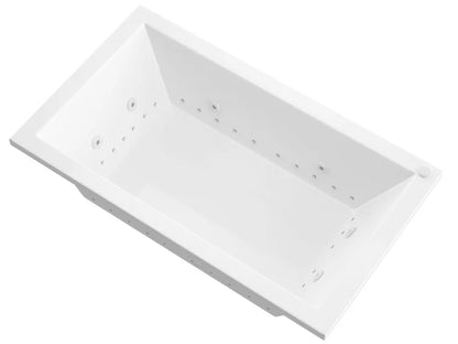 Venetian 42 x 72 Rectangular Air & Whirlpool Jetted Bathtub with Reversible Drain