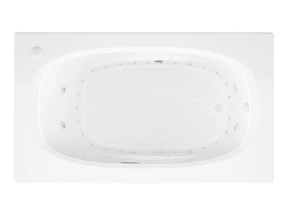 Polaris  42 in. x 71in. Air and Whirlpool Jetted Bathtub in White with Reversible Drain