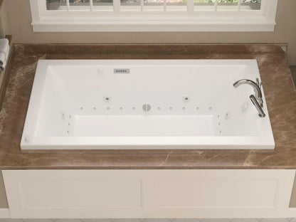Venetian  32 x 66in. Air and Whirlpool Jetted Bathtub in White with Reversible Drain