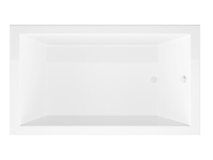 Sublime  60 in. x 60 in. Corner Air and Whirlpool Jetted Bathtub with Left Drain in White