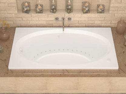 Vogue 42 x 72 Rectangular Air Jetted Bathtub with Reversible Drain