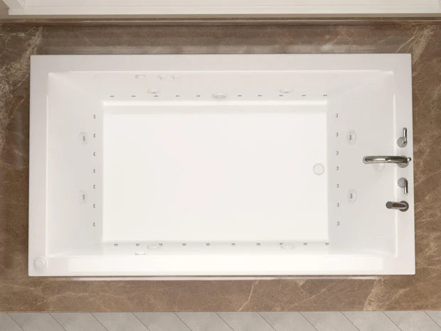 Sapphire 72 in. x 32 in. Rectangular Whirlpool and Air Bathtub with Right Drain and VS Jets and Aroma in Glossy White