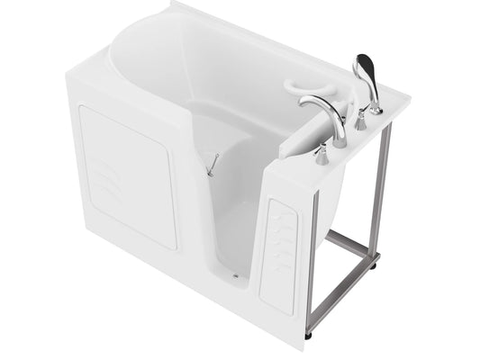 Coupe Series 29 in. x 52 in. Right Drain Quick Fill Walk-In Soaking Tub in White