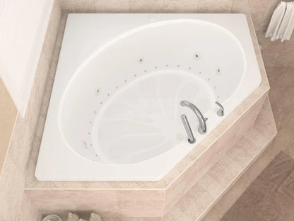 Atlantis Whirlpools Eclipse 60 x 60 Corner Air & Whirlpool Jetted Bathtub