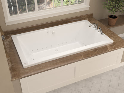 Venetian 42 x 72 Rectangular Air Jetted Bathtub with Reversible Drain